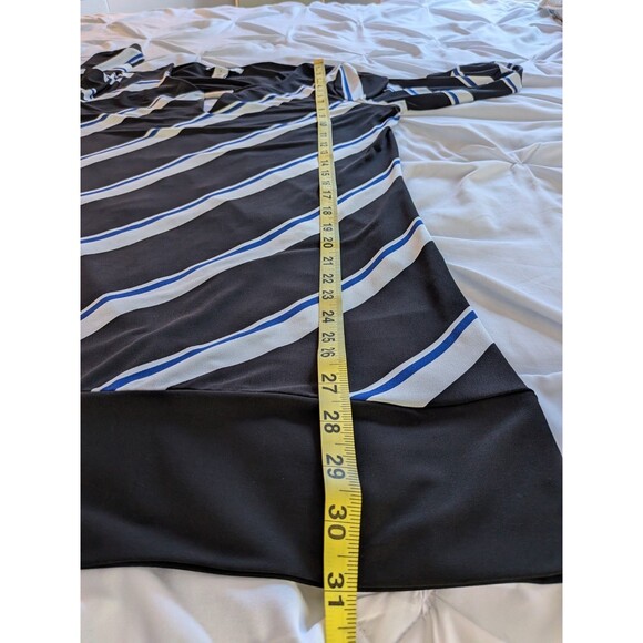 WHBM Tunic Top Womens L Stretch Long Blouse/Mini Dress Multicolor Stripe Classic - Picture 11 of 11